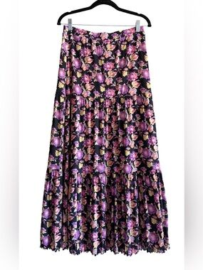 Diane von Furstenberg Astranti Skirt Reversible Maxi Floral Luxury Women’s M